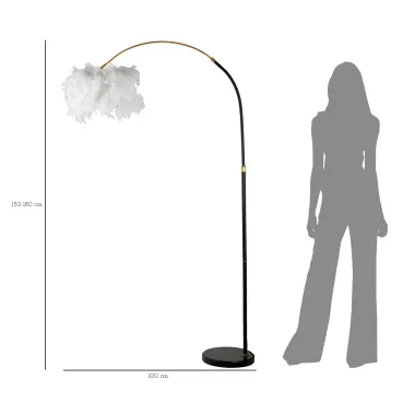 LAMPA PODŁOGOWA ARC PLUR 100x150-180 cm